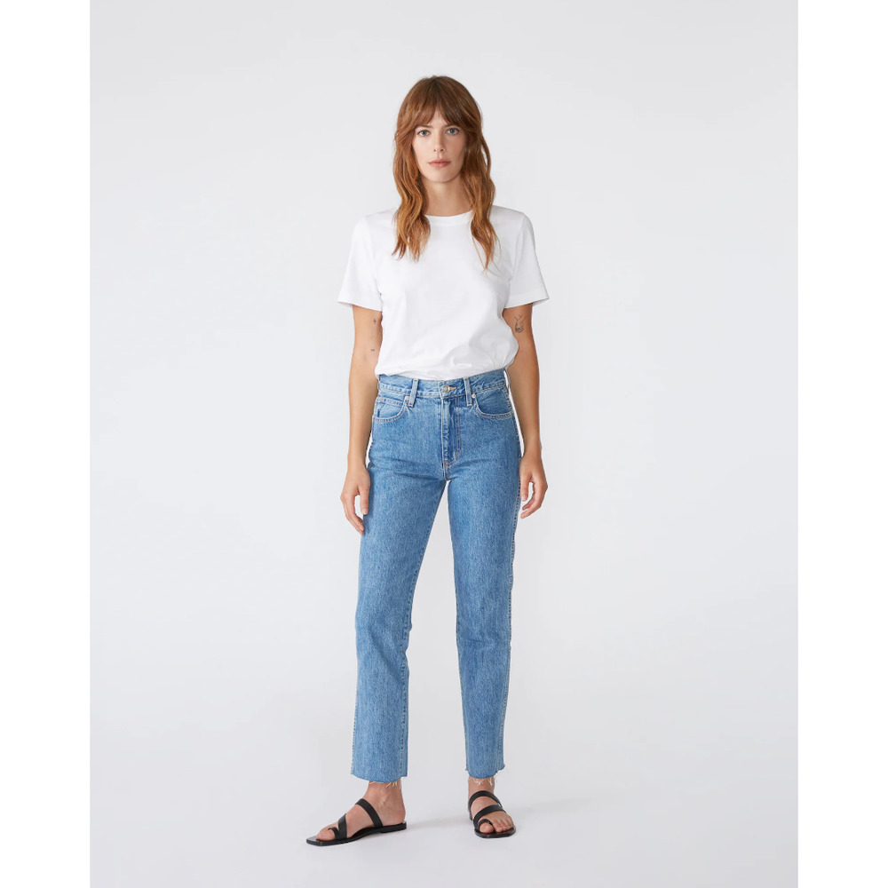 SLVRLAKE Straight Leg Jeans in Light Blue